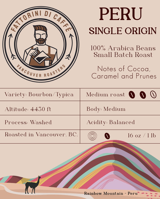 Peru - Single Origin Coffee - Medium Roast (227g)