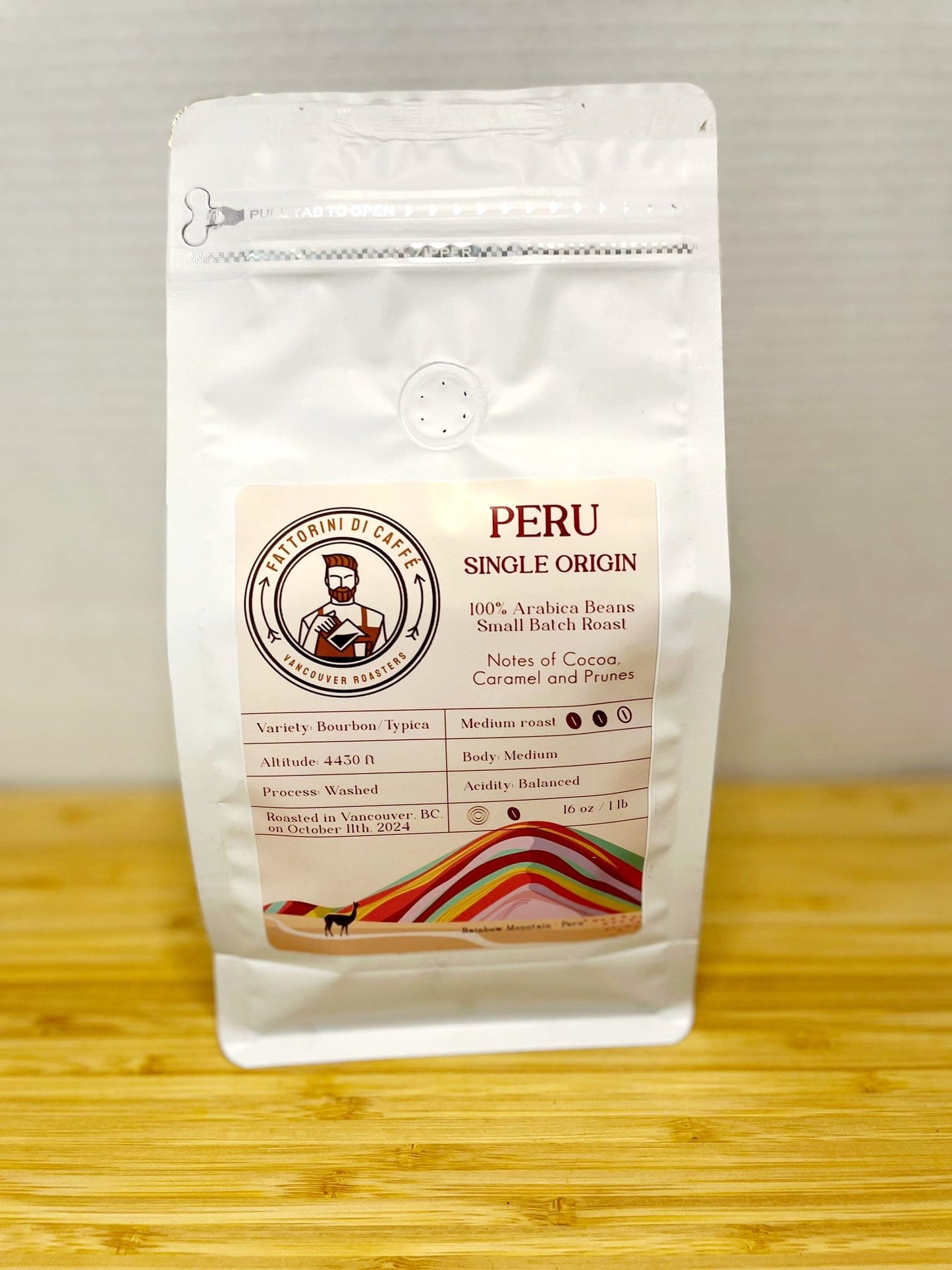 Peru - Single Origin Coffee - Medium Roast (227g)