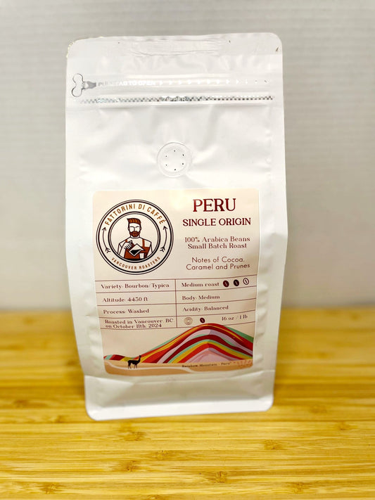 Peru - Single Origin Coffee - Medium Roast (227g)