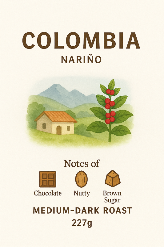 Colombia Nariño – Medium-Dark Roast (227g)