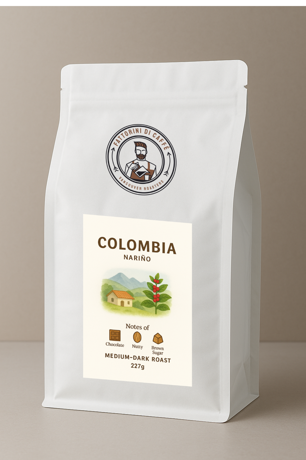 Colombia Nariño – Medium-Dark Roast (227g)