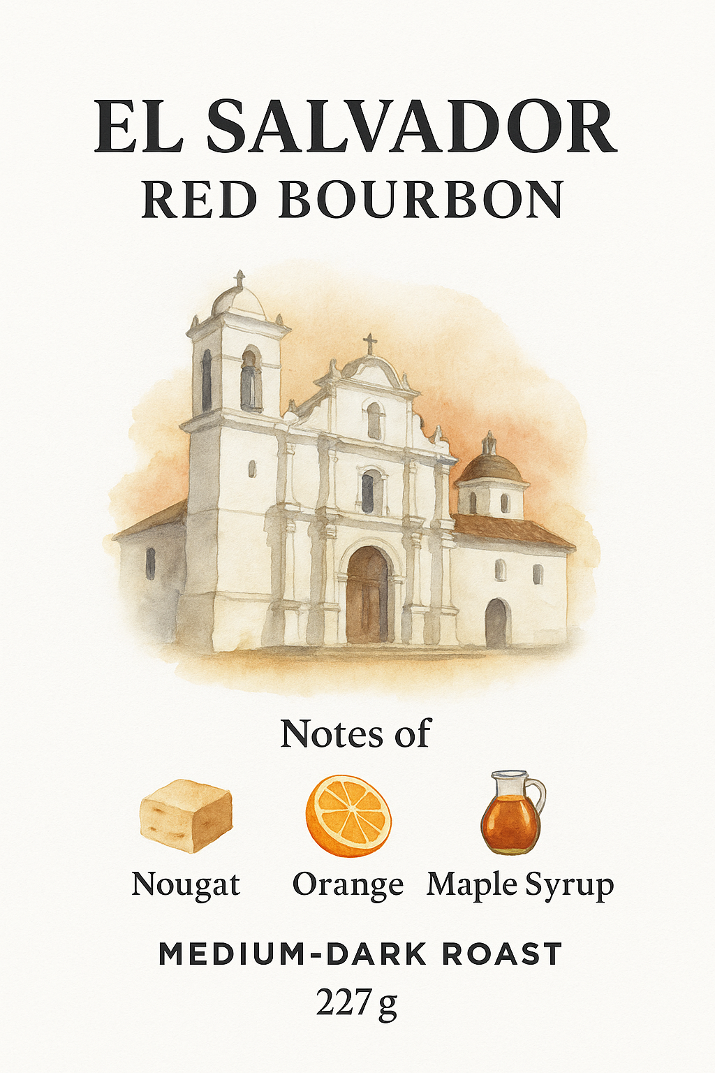 El Salvador Red Bourbon – Medium-Dark Roast (227g)