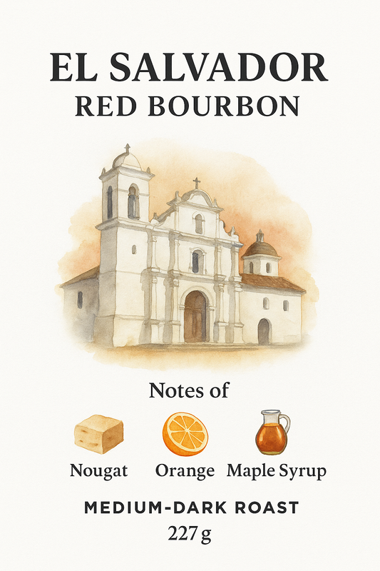 El Salvador Red Bourbon – Medium-Dark Roast (227g)